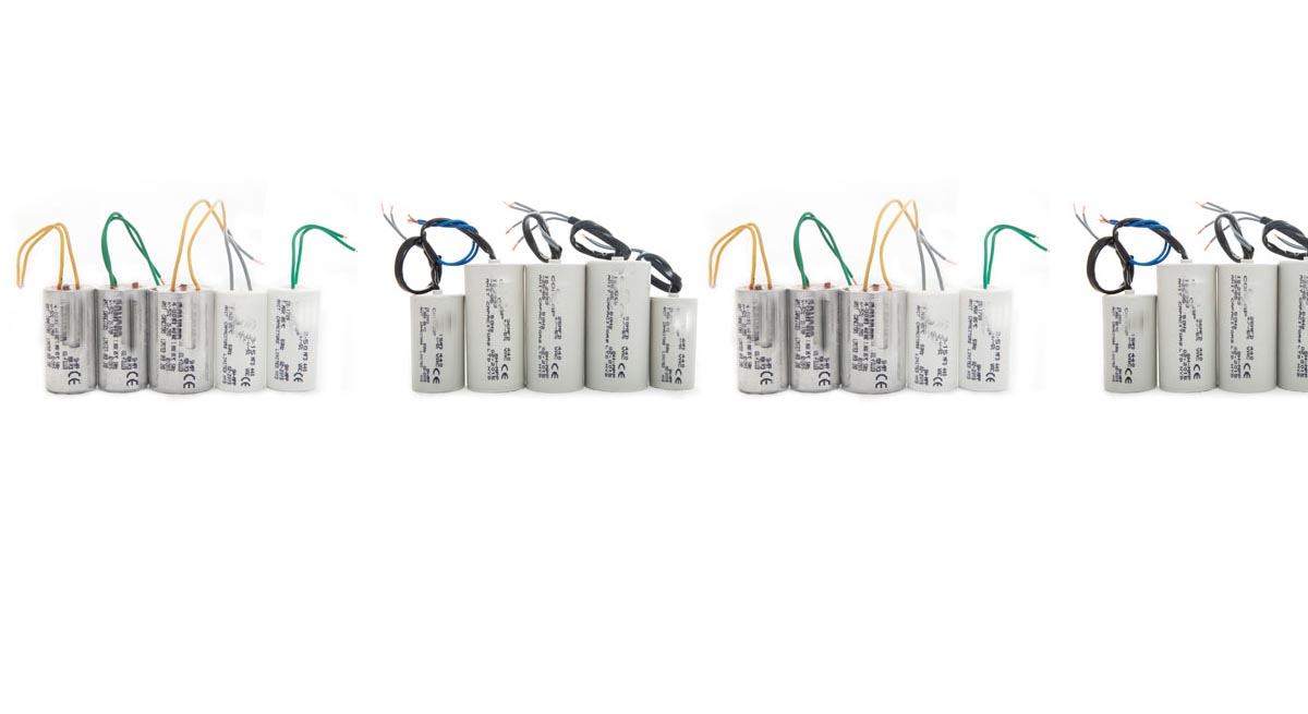 Zinc spraying on the capacitor